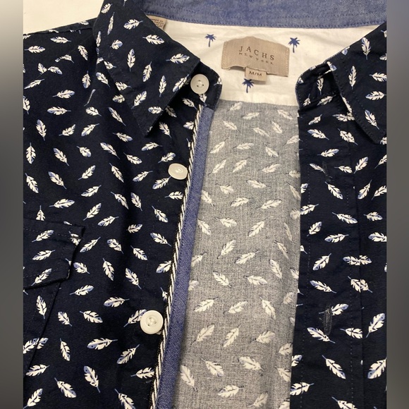 Jachs New York men’s button-down short sleeve shirt size m - Picture 6 of 13